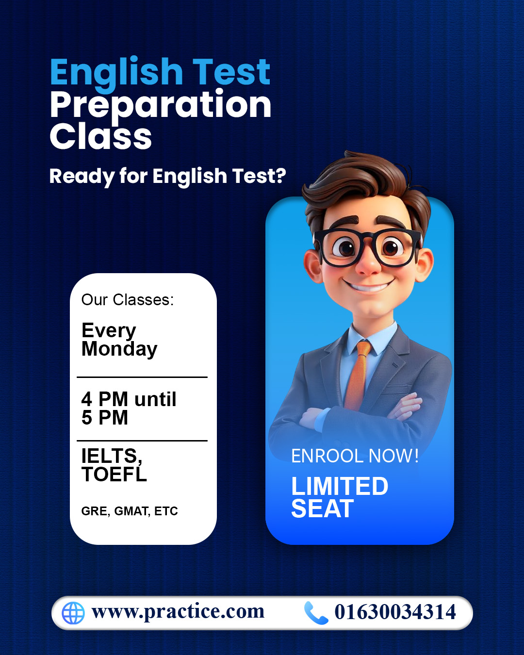 English Test Preparation Class Promo